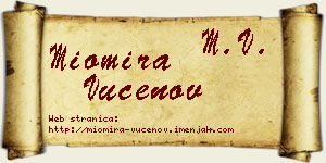 Miomira Vučenov vizit kartica